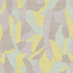 hand drawing textured abstract shapes all over seamless repeat pattern