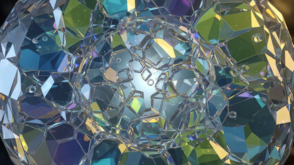Abstract Crystal Sphere
