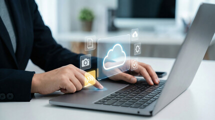 Big data and analytics visualization technology with Database storage cloud technology file data transfer sharing, cyber, Big data and analytic concept