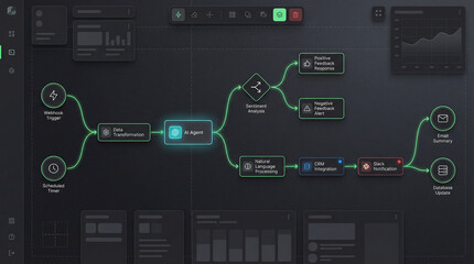 Comprehensive sentiment analysis dashboard for processing customer feedback through CRM and slack integrations