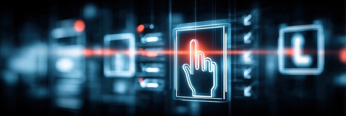 Obraz premium Post interaction survey: Hand tapping the highest score on a quick survey received immediately after a customer service chat on the phone