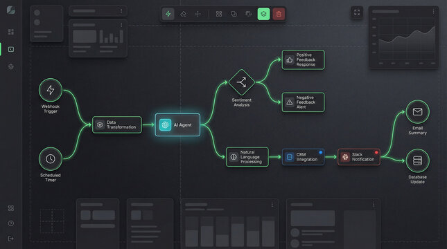 Comprehensive sentiment analysis dashboard for processing customer feedback through CRM and slack integrations - Powered by Adobe