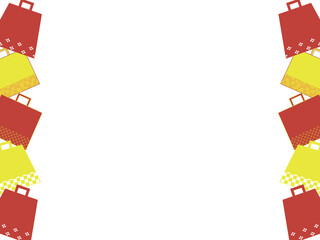 カラフルな福袋のフレーム