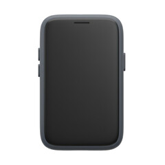 Black Smartphone with Protective Case Cover.