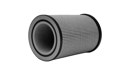 Air filter on transparent background