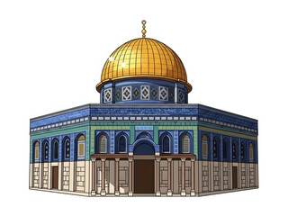 Obraz premium dome of the rock mosque