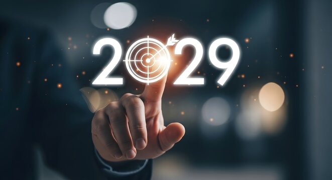 Achieve goals for year two thousand twenty nine planning and strategy for future success concept