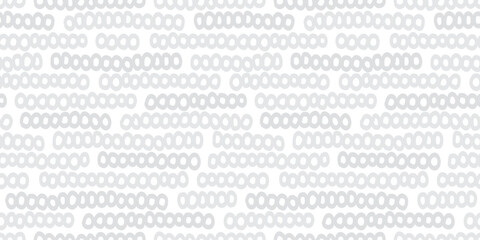 Hand-drawn Circle Line Seamless Pattern.手描き風円形ラインのシームレスパターン
