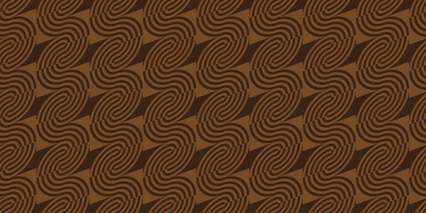 Seamless Wavy Geometric Pattern. 波打つ幾何学模様のシームレスパターン