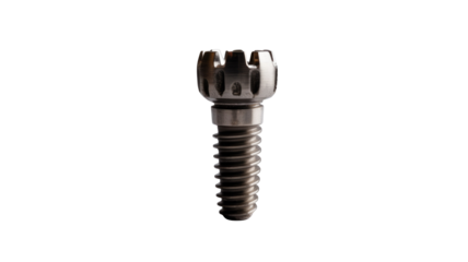 Dental Implant on Black