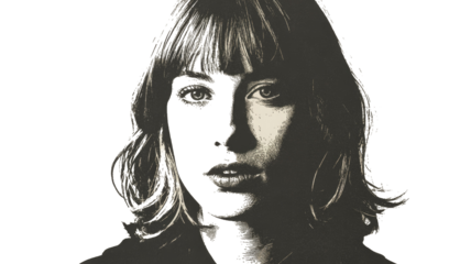 Engraved Portrait of a Woman