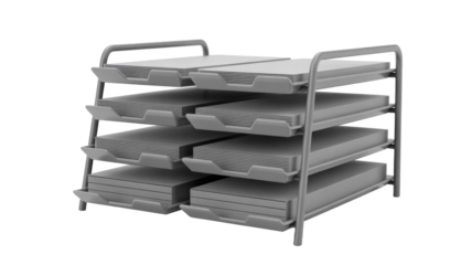 Gray Office Paper Tray Organizer