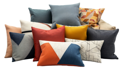 Modern Geometric Cushion Display