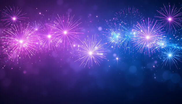abstract background with fireworks - Powered by Adobe