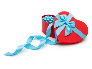 red ribbon and bow isolated