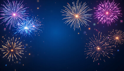 fireworks over the night sky