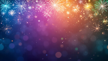 new year background with fireworks