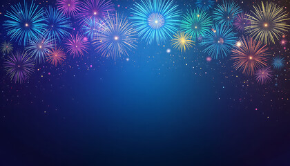 colorful fireworks background