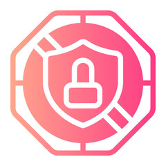 Obraz premium privacy gradient icon