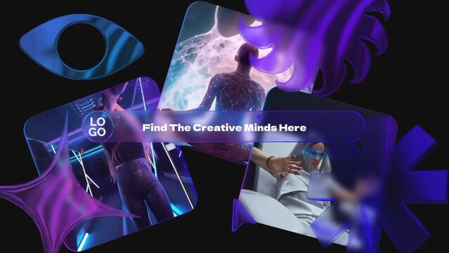Gradient Glass Search Identity Reveal