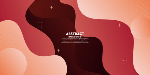 Abstract dark orange wave background with simple pattern concept design. Trendy colorful wave fluid banner in the background. Vector eps10