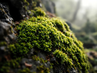 moss on the rock