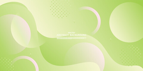 Abstract bright green wave pattern background. Simple circle shape pattern element design. Vector eps10