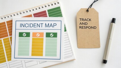 Incident Map Layout for Tracking and Responding to Various Situations with Marked Checklists