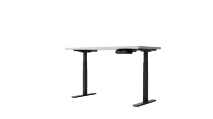 Adjustable Height Desk on Transparent Background