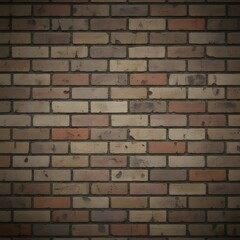 Brick wall background in a room with variations in color and texture showing wear and age from time and use