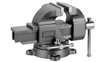 Bench vice isolated on transparent background
