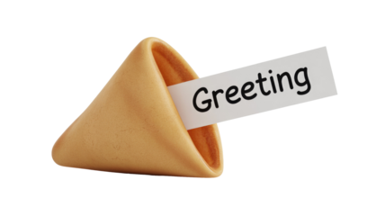 Fortune Cookie with Greeting