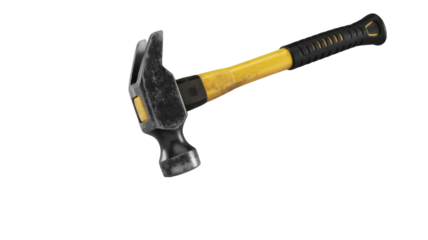 Hammer on Transparent Background