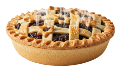 Baking delicious berry pie kitchen food cozy atmosphere isolated on transparent background