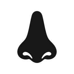 Silhouette of human nose icon