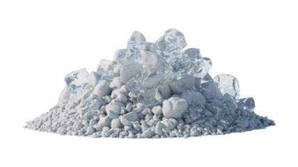 Pile of Ice and Stones