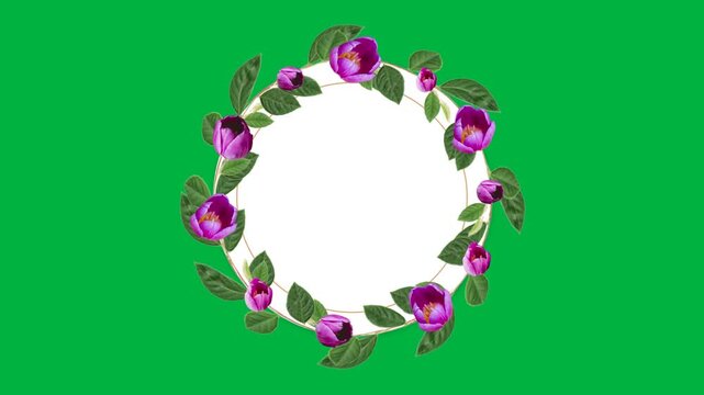 Floral Frame with copy space
