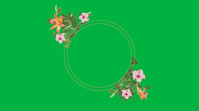 Floral Frame with copy space