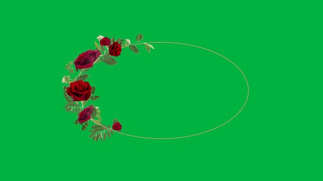 Floral Frame with copy space