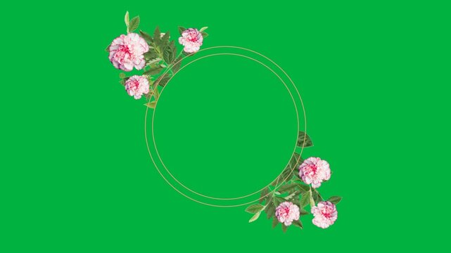 Floral Frame with copy space
