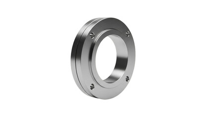 Steel Flange on Transparent Background