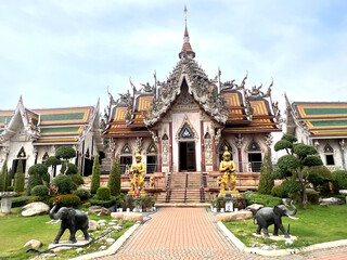 Wat Srisathong is the most famous temple dedicated to Phra Rahu (God of Darkness) in Nakhon Chai Si District, Nakhon Pathom, Thailand