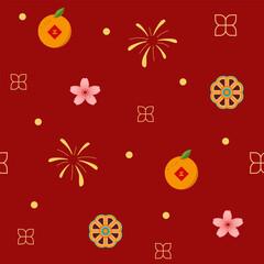 Chinese New Year Seamless Pattern Design