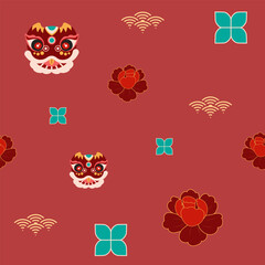 Chinese New Year Seamless Pattern Design