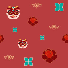 Chinese New Year Seamless Pattern Design