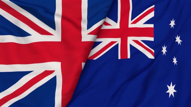 flags of Australia & UK