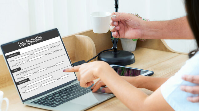 Online loan application form for modish digital information collection on the internet network - Powered by Adobe