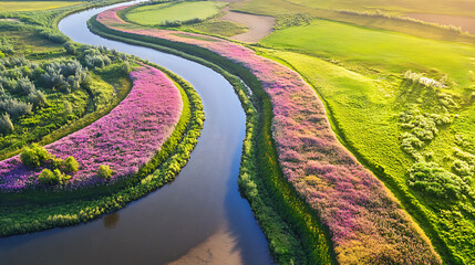 A beautiful floral scene featuring colorful and delicate flowers in a natural setting