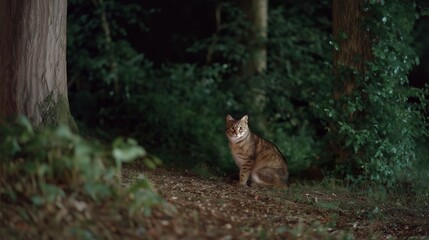 Obraz premium A researcher reviewing thermal drone footage of nocturnal animals, glowing silhouettes revealing hidden movement paths across dense woodland. cinematic color correction, natural uneven lighting yet
