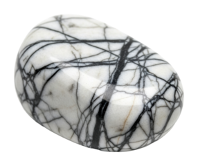 Polished stone display natural environment view isolated on transparent background